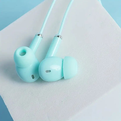 Macaron Hued Noise-Canceling Earbuds with Mic