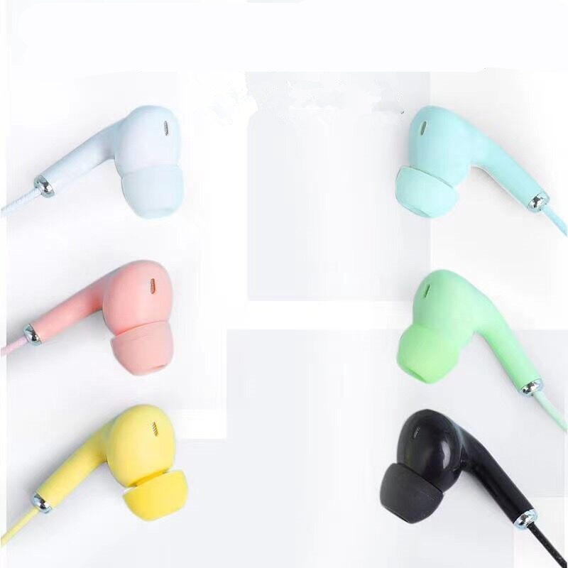 Macaron Hued Noise-Canceling Earbuds with Mic